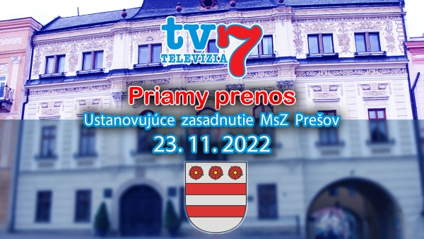 Ustanovujúce MsZ - priamy prenos