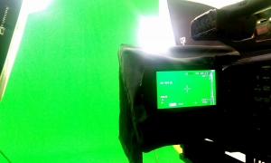 Zelené pozadie v štúdiu TV7